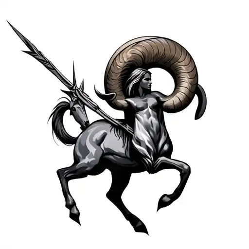 Aries Sagittarius tattoo design idea