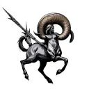 Aries Sagittarius tattoo design idea