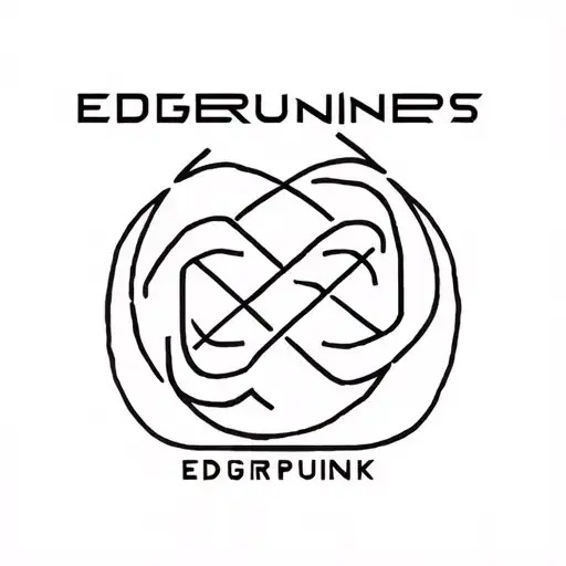 cyberpunk edgerunners logo intertwined tattoo design idea