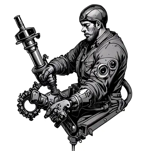 Machinist tattoo design idea