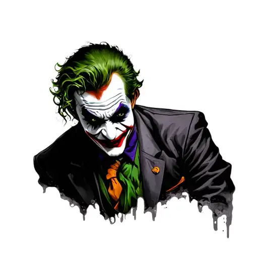 joker ha ha ha tattoo design idea