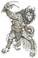 lobo tattoo design idea