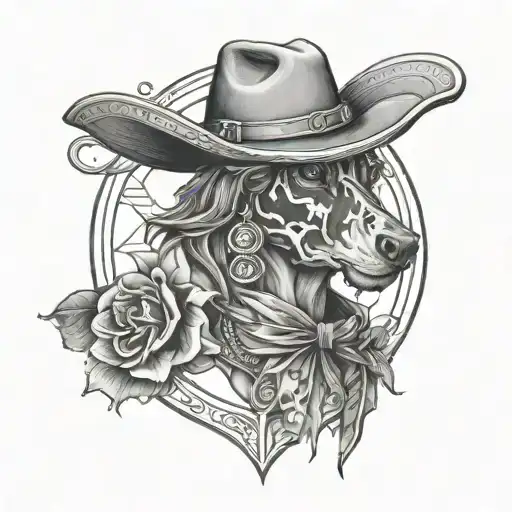 Australian cowboy tatooo tattoo design idea