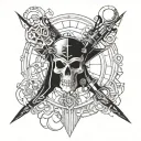 Warhammer 40k universe tattoo design idea