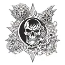 Warhammer 40k universe tattoo design idea