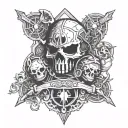 Warhammer 40k universe tattoo design idea