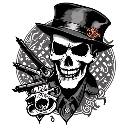 Gangster Old School tattoo design idea
