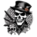 Gangster Old School tattoo design idea