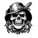 Gangster Old School tattoo design idea