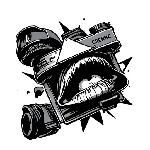 Cinema tattoo design idea