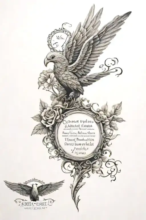 Psalm 23:4 tattoo design idea