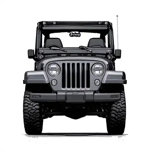 jeep tattoo design idea