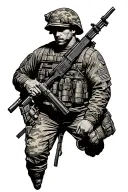USMC infantry tattoo design idea