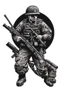 USMC infantry tattoo design idea