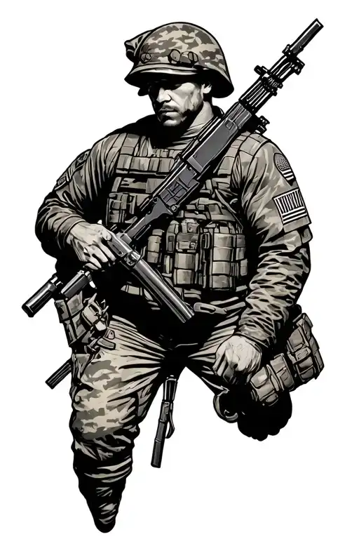 USMC infantry tattoo design idea