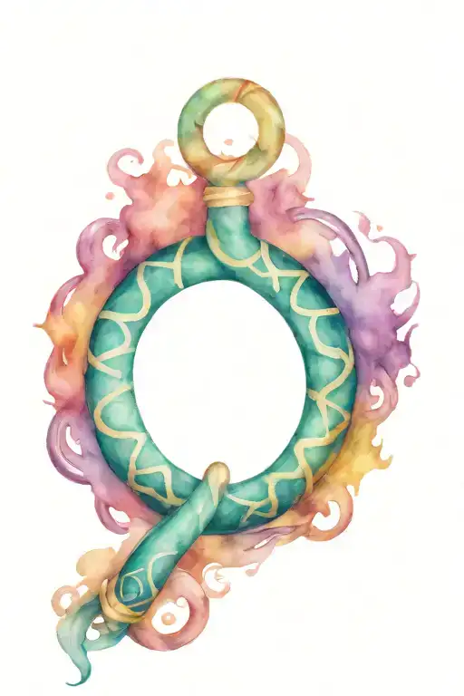 Rod of Asclepius medical symbol tattoo design idea