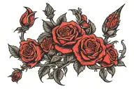 sabre and a rose   tattoo design idea