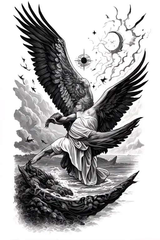 7 biblical days of creation sleeve tattoo tattoo design idea