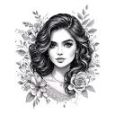 Elizabeth In Cursive tattoo design idea