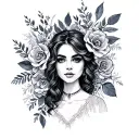 Elizabeth In Cursive tattoo design idea