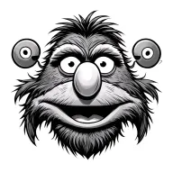 gonzo muppets adhd brain tattoo design idea