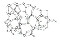 molecular structure of dopamine with elements inside tattoo design idea