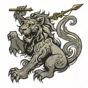 lion rampant tattoo design idea