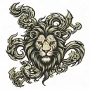 lion rampant tattoo design idea