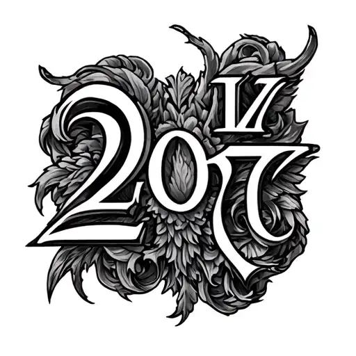 Roman Numerals 2007 tattoo design idea