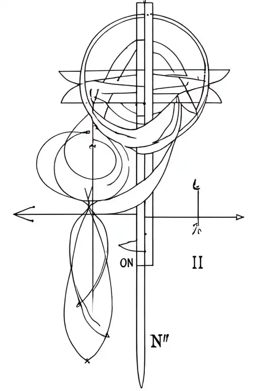 physics and christianity forearm tattoo design idea