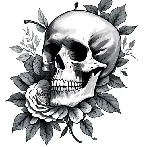 Memento Mori written tattoo design idea