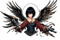mikasa ackerman attack on titan tattoo design idea