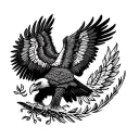 Mexican Eagle tattoo design idea