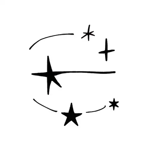 Little stars tattoo design idea