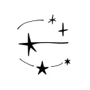 Little stars tattoo design idea