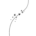 Little stars tattoo design idea