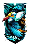 albatross bird tattoo design idea