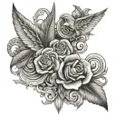 agape and eros tattoo design idea