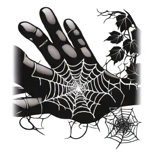 spider web on hand tattoo design tattoo design idea