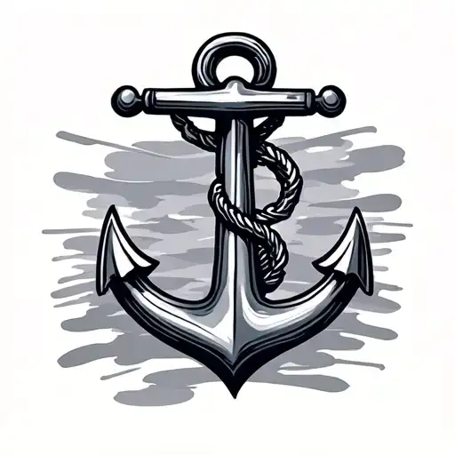 Navy Anchor tattoo design idea
