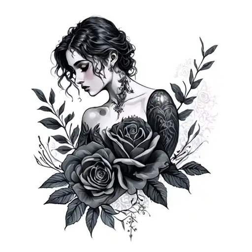 Dark Romance tattoo design idea
