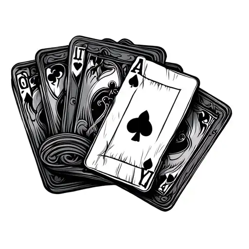 gambling,life, death tattoo design idea