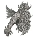 chur slavic god tattoo design idea