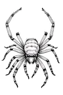 jumping spider tattoo design idea