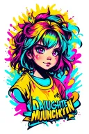 daughter, munchkin nickname, hurricane, sunshine tattoo design idea