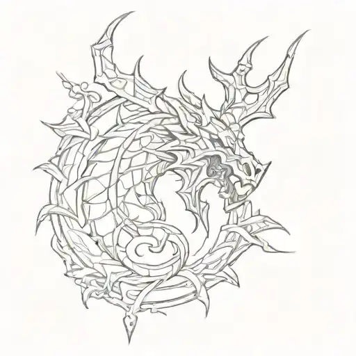 skyrim logo tattoo design idea