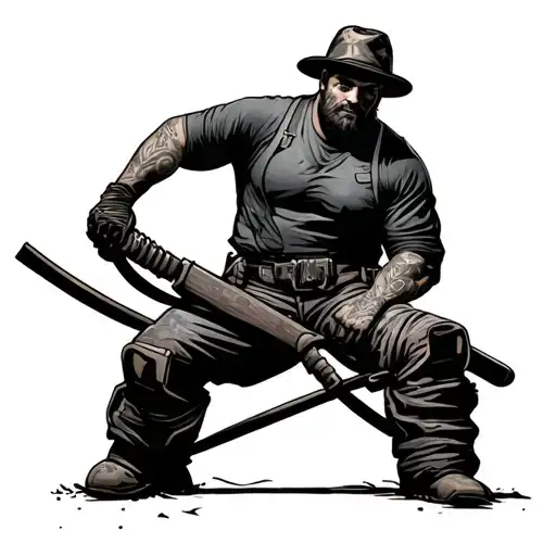 Lineman tattoo design idea