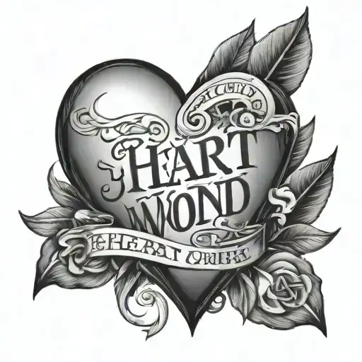 heart with words 30.08.2k tattoo design idea