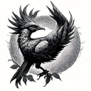 thyme phoenix tattoo design idea