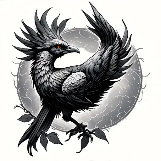 thyme phoenix tattoo design idea